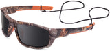 BRUBAKER Polarized Sunglasses - Camouflage - for Fishing, Hunting, Cycling & Outdoor Sports - UV400 Protection - Camo Frame for Men and Women - Colored Lenses