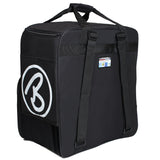 BRUBAKER "Champion" - Ski Boot Bag and Ski Bag for 1 Pair of Ski, Poles, Boots and Helmet - Black Green