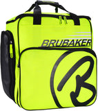 BRUBAKER Ski Boot Bag Super Champion Helmet Bag Backpack With Shoe Compartment - Neon Yellow / Black