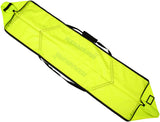 BRUBAKER Set of Cross-Country Ski Bag and Ski Boot Bag XC Touring Champion - For 1 Pair of Skis + Poles + Boots + Helmet - Neon Yellow / Black