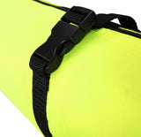 BRUBAKER Set of Cross-Country Ski Bag and Ski Boot Bag XC Touring Champion - For 1 Pair of Skis + Poles + Boots + Helmet - Neon Yellow / Black