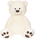 BRUBAKER XXL Teddy Bear 40 Inches - Soft Toy - Plush Cuddly Toy - Lovely Gift for Kids and Adults - White