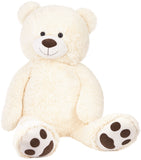 BRUBAKER XXL Teddy Bear 40 Inches - Soft Toy - Plush Cuddly Toy - Lovely Gift for Kids and Adults - White