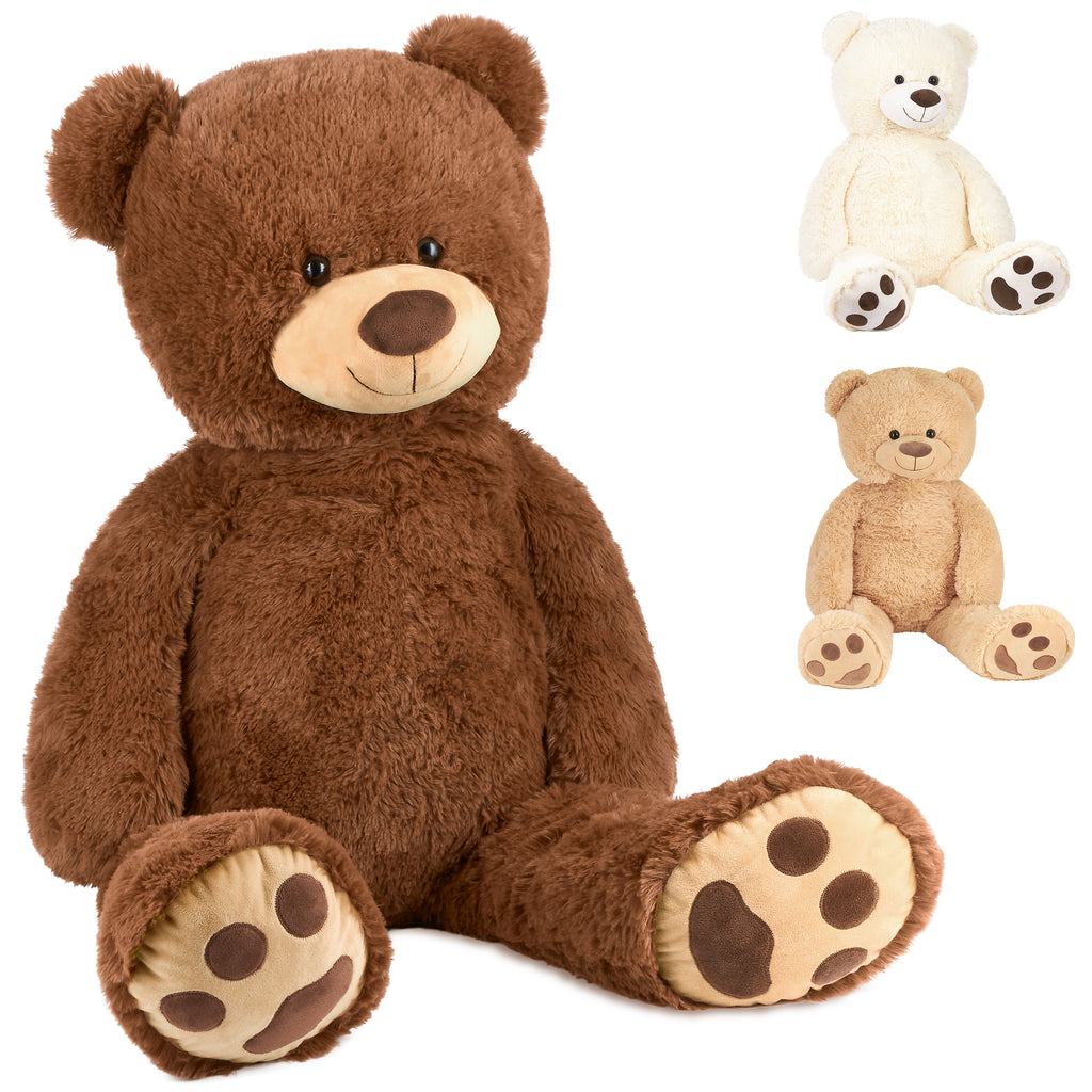 BRUBAKER XXL Teddy Bear 40 Inches - Soft Toy - Plush Cuddly Toy - Lovely Gift for Kids and Adults - Brown