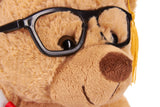 BRUBAKER Teddy Bear Stuffed Plush Animal with Glasses, Diploma and Square Academic Cap - Cuddly Toy for Graduation, High School or University - 9.84 Inches (25 cm) - Brown