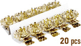 BRUBAKER Tree Candle Holders for Christmas Tree - Gold or Silver - Traditional Vintage Candle Holders with Clip