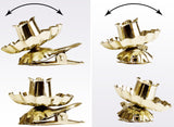 BRUBAKER Tree Candle Holders for Christmas Tree - Gold or Silver - Traditional Vintage Candle Holders with Clip