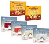 BRUBAKER 100% Pure Beeswax Christmas Tree Candles for Pyramids & Chimes - Honey colour - Pack of 20 in a Gift Box