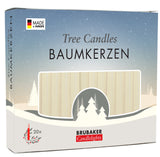 BRUBAKER Christmas Tree Candles for Pyramids Angel Chimes - Champagne - Pack of 20 in a Gift Box