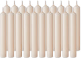 BRUBAKER Mini Taper Candles 20 pcs - Champagne - 3.75 x 0.5 Inches Unscented Candles for Rituals, Spells, Witchcraft, Wedding, Home Decor and Party