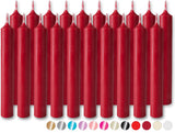 BRUBAKER Mini Taper Candles 20 pcs - Dark Red Bordeaux - 3.75 x 0.5 Inches Unscented Candles for Rituals, Spells, Witchcraft, Wedding, Home Decor and Party