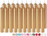 BRUBAKER Mini Taper Candles 20 pcs - Gold - 3.75 x 0.5 Inches Unscented Candles for Rituals, Spells, Witchcraft, Wedding, Home Decor and Party