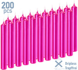 BRUBAKER Mini Taper Candles 20 pcs - Pink - 3.75 x 0.5 Inches Unscented Candles for Rituals, Spells, Witchcraft, Wedding, Home Decor and Party