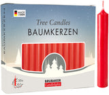 BRUBAKER Christmas Tree Candles for Pyramids & Chimes - Red - Pack of 20 in a Gift Box