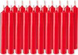 BRUBAKER Mini Taper Candles 20 pcs - Red - 3.75 x 0.5 Inches Unscented Candles for Rituals, Spells, Witchcraft, Wedding, Home Decor and Party