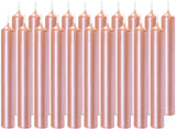 BRUBAKER Tree Candles - Pack of 20 - Rose Gold - 3¾ x ½ Inches - Made in Europe - Christmas Wax Candles for Pyramids, Carousels & Chimes