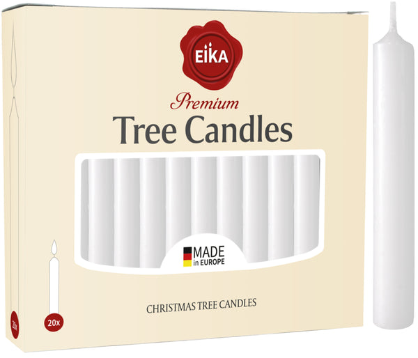 Eika Premium Christmas Tree Candles Set of 20 Traditional Christmas