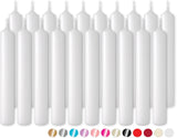 BRUBAKER Mini Taper Candles 20 pcs - White - 3.75 x 0.5 Inches Unscented Candles for Rituals, Spells, Witchcraft, Wedding, Home Decor and Party