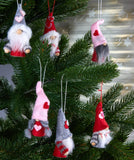 BRUBAKER 6-Piece Set Decoration Heart Gnomes Pendant Made of Wood and Knit - Tree Pendant Christmas - Valentine’s Day Gift Pink Red - Tree Ornament or Heart Decoration in Gift Box