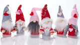 BRUBAKER 6-Piece Set Decoration Heart Gnomes Pendant Made of Wood and Knit - Tree Pendant Christmas - Valentine’s Day Gift Pink Red - Tree Ornament or Heart Decoration in Gift Box