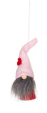 BRUBAKER 6-Piece Set Decoration Heart Gnomes Pendant Made of Wood and Knit - Tree Pendant Christmas - Valentine’s Day Gift Pink Red - Tree Ornament or Heart Decoration in Gift Box