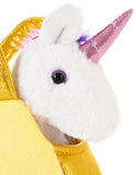 BRUBAKER Rainbow Plush Unicorn in Handbag - 8 Inches - Soft Toy in Bag - Cuddly Toy - Stuffed Animal - Pink