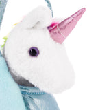 BRUBAKER Rainbow Plush Unicorn in Handbag - 8 Inches - Soft Toy in Bag - Cuddly Toy - Stuffed Animal - Pink