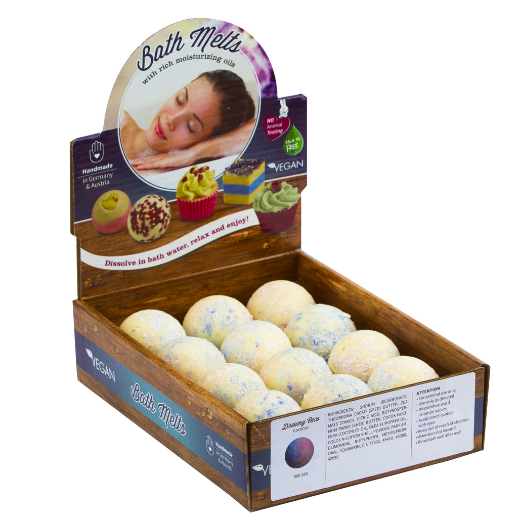 BRUBAKER "Dreamy Coco (Coconut)" Bath Melts 12pcs /Box  - Vegan - Organic - Handmade