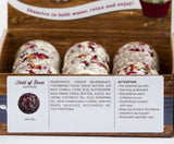 BRUBAKER "Field of Roses (Dark Rose)" Bath Melts 12pcs /Box  - Vegan - Organic - Handmade