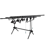 FISH-XPRO Carp Rod Set XXL "Carp Improve" - Complete Carp Fishing Kit with 3 Rods, Baitrunner Reels, Bite Alarms, Rod Po