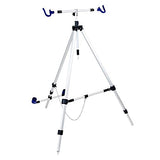 BRUBAKER Aluminum 3-Leg Beachpod for Fishing Rods - Sturdy Beach Pod with Extra-Long Extendable Legs and Rod Holder - Du