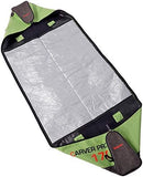 BRUBAKER Carver Performance Ski Bag for 1 Pair of Skis and Poles - Green Black