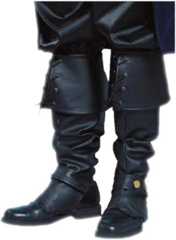 Franco American Novelty Company Adult Deluxe Pirate BOOT TOPS, Standard Black