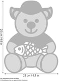 BRUBAKER Teddy Bear Fisherman with Fishing Hat Holding Fish - 10" Stuffed Animal for Outdoor Lovers and Anglers - Soft P