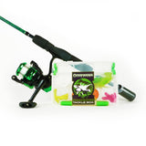 BRUBAKER Fishing Spinning Rod Combo - Rod and Reel Set, Casting Weight 0.18-0.71oz, (5.51ft Rod, 1-pc), Includes Spinnin