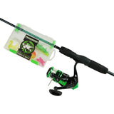 BRUBAKER Fishing Spinning Rod Combo - Rod and Reel Set, Casting Weight 0.18-0.71oz, (5.51ft Rod, 1-pc), Includes Spinnin
