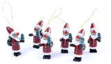 BRUBAKER 24-Pieces Mixed Tree Ornaments Set - Trains, Nutcrackers, Santa Claus & Sleds - Hanging Figurines