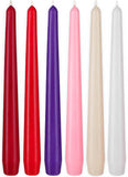 BRUBAKER 10 Inch Taper Candles - Dripless & Unscented - Made in Europe - 7.5 Hour Burn Time - Colored Wax Candles Perfec