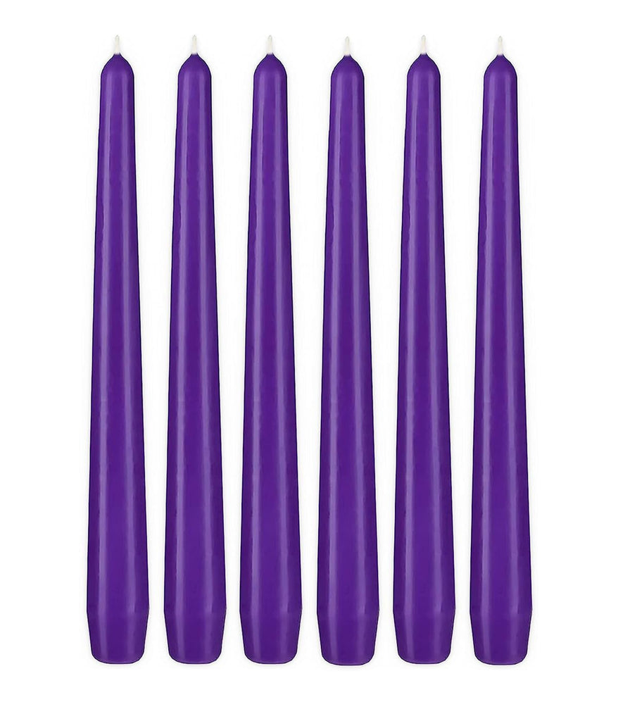 BRUBAKER 10 Inch Taper Candles - Dripless & Unscented - Made in Europe - 7.5 Hour Burn Time - Colored Wax Candles Perfec
