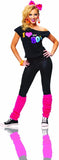 I Love The 80s Shirt, Black, Adult - Medium/Large (10-14)