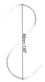 BRUBAKER Multipack Ornament Hooks - S-Hook Ball Hangers for Christmas Balls and Tree Decorations - Metal Decorating Hang