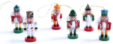 BRUBAKER 24-Pieces Mixed Tree Ornaments Set - Trains, Nutcrackers, Santa Claus & Sleds - Hanging Figurines