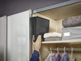 Leifheit Hanging Shelf, 49 x 11.8 x 11.8 Inches, Black