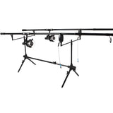 FISH-XPRO Carp Rod Set XL "Carp Improve" - Complete Carp Fishing Kit with 2 Rods, Baitrunner Reels, Bite Alarms, Rod Pod