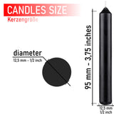 BRUBAKER Mini Taper Candles 3.75 x 0.5 Inches Unscented Candles for Rituals, Spells, Witchcraft, Wedding, Home Decor and
