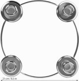 BRUBAKER Advent Wreath - Metal Candle Holder for 4 Candles - 9 Inches Christmas Decoration for Christmas Festival, Home Party and Church Decor