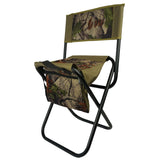 BRUBAKER Outdoor Folding Chair with Bag and Backrest - Comfortable and Portable Camping Chair for Fishing, Hunting, Hiki