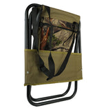 BRUBAKER Outdoor Folding Chair with Bag and Backrest - Comfortable and Portable Camping Chair for Fishing, Hunting, Hiki