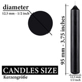 KANEA Premium Tree Candles - Christmas Wax Candles for Pyramids, Carousels & Chimes - 3.75 x 0.5 Inches - Made in Europe