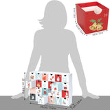 BRUBAKER Sweet Christmas 2024 Advent Calendar - DIY Fillable Christmas Countdown with 24 Doors for Gifts, Candy, and Sur